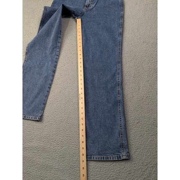 Wrangler Cowboy Cut High Rise 18MWZ Jeans Womens 5/6 x 32 Slim Fit Tapered Leg - Picture 12 of 15